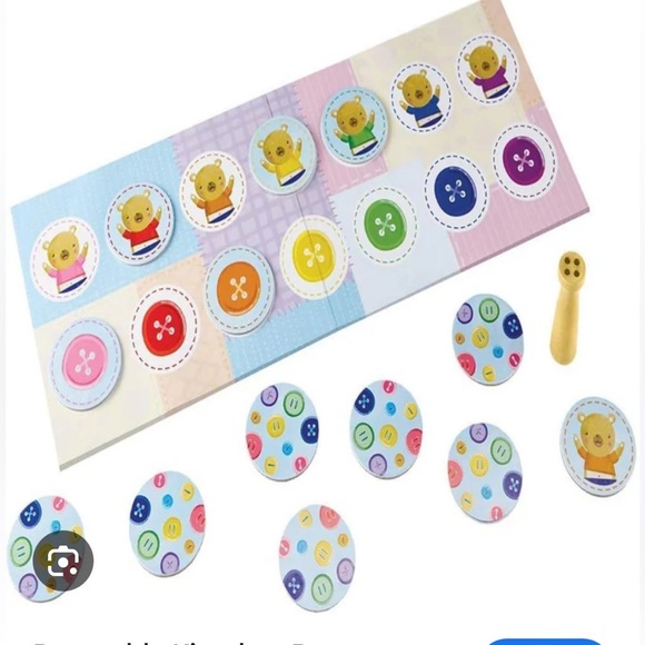 Peaceable Kingdom Button Belly Button Game kids game toy coloring for 2yr - Picture 2 of 10